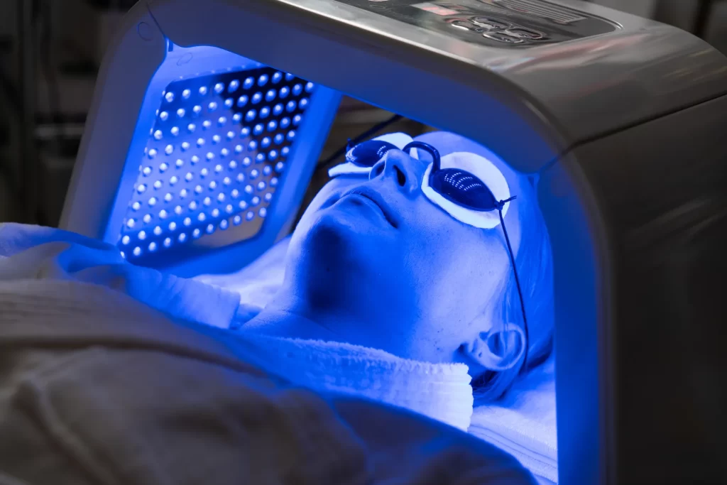 red light vs blue light therapy