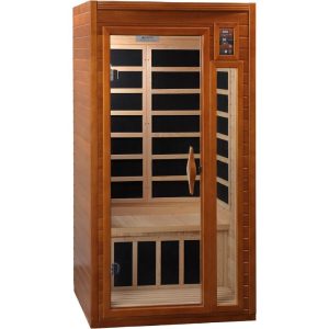 Dynamic Barcelona 1 to 2 Person Hemlock Wood Low EMF FAR Infrared Sauna