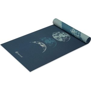 Gaiam Premium Reversible Lunar Wave Yoga Mat