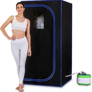 SereneLife SLISAU35BK Full Size Portable Steam Sauna